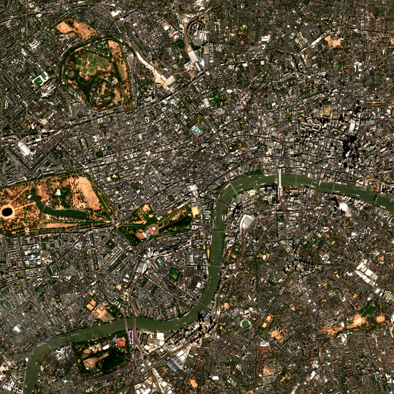 satellite image of 51.5072, -0.1276
